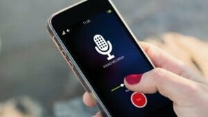 sound recorder on iPhone