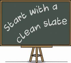 A Time to Look Back to Move Forward with a Clean Slate